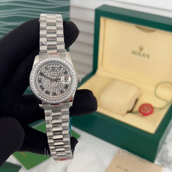 Годинник жіночий Rolex Day-Date Diamond 1212 фото