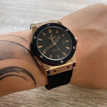 Годинник наручний H u b l o t 5826 Classic Fusion Automatic Black-Gold-Black-Black 1012-0370 фото