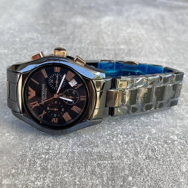 Годинник наручний Emporio Armani AR-1400 Black-Gold 1631 фото