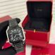 Годинник чоловічий Cartier Santos Silver-Black 1583 фото 2