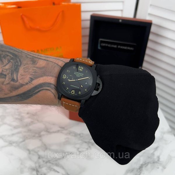 Стильний годинник P a a n e r a i Luminor Black-Brown 1426 фото