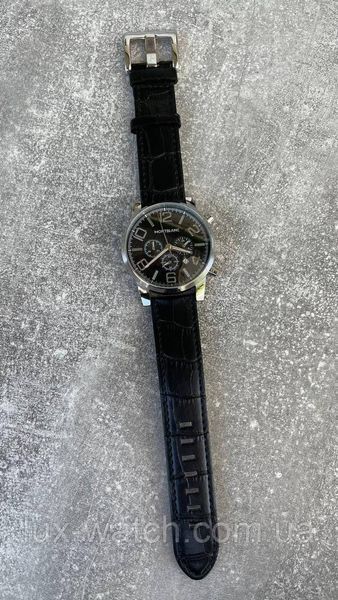 Годинник наручний Montblanc TimeWalker Chronograph Black-Silver-Black 1621 фото
