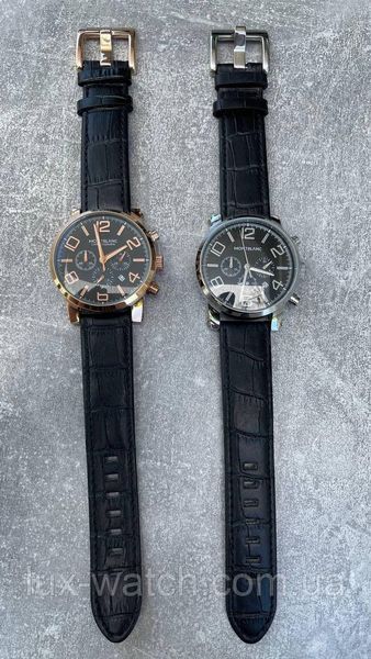 Годинник наручний Montblanc TimeWalker Chronograph Black-Silver-Black 1621 фото