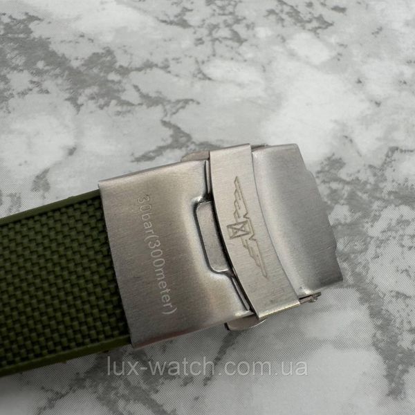 Наручний крутий годинник Longines Hydroconquest Automatic Silver-Green 1329 фото