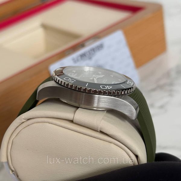 Наручний крутий годинник Longines Hydroconquest Automatic Silver-Green 1329 фото