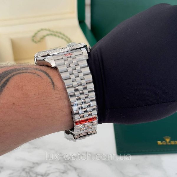Наручний годинник Rolex Datejust Diamond 41 Silver-Green 1412 фото