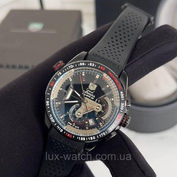 Годинник чоловічий Tag Heuer Grand Carrera Calibre 36 RS All Black 1561 фото