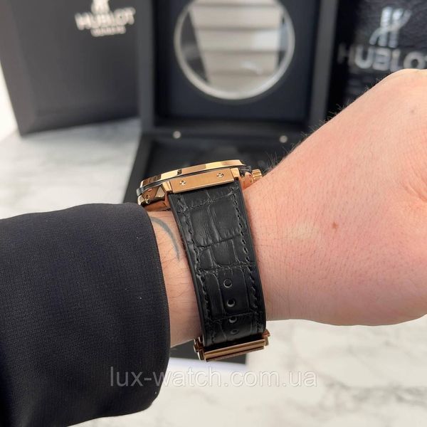 Модний наручний годинник Hublot Skeleton 1460 фото
