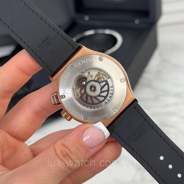 Модний наручний годинник Hublot Skeleton 1460 фото