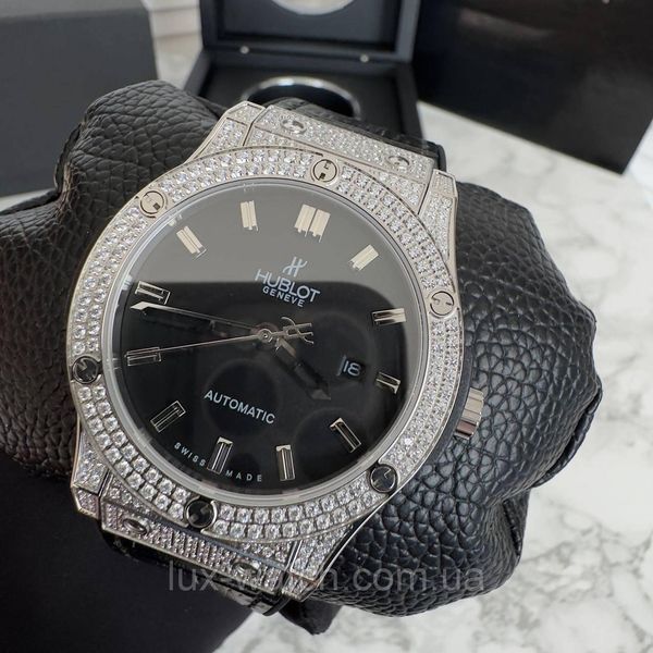Годинник наручний Hublot Classic Fusion Diamond Automatic Silver-Black 1503 фото